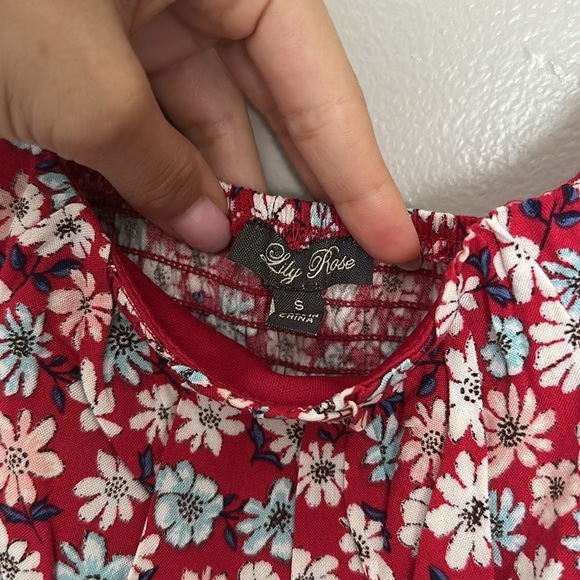 Juniors Lily Rose Tied Shoulder Skater Dress - Picture 5 of 7